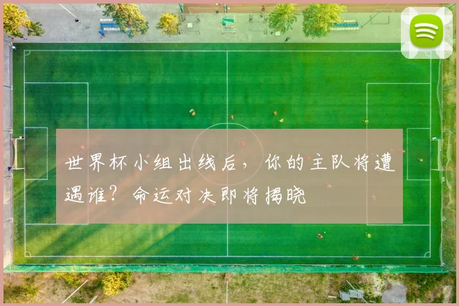 世界杯小组出线后,你的主队将遭遇谁?命运对决即将揭晓
