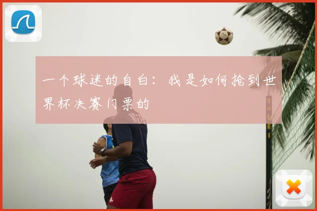 一个球迷的自白:我是如何抢到世界杯决赛门票的